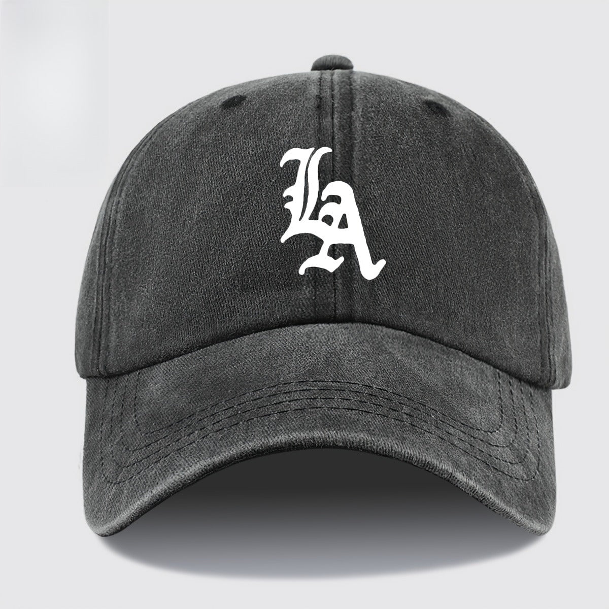 "LA" Printed Baseball Cap Dad Hat, Street Style Golf Cap Mom And Dad Matching, Breathable Comfortable Unisex Design, Workwear Style Trucker Hat, Urban Series Hat Suitable for Parties, Driving, Hip-Hop, Skateboarding, Cycling, Sports, Fitness