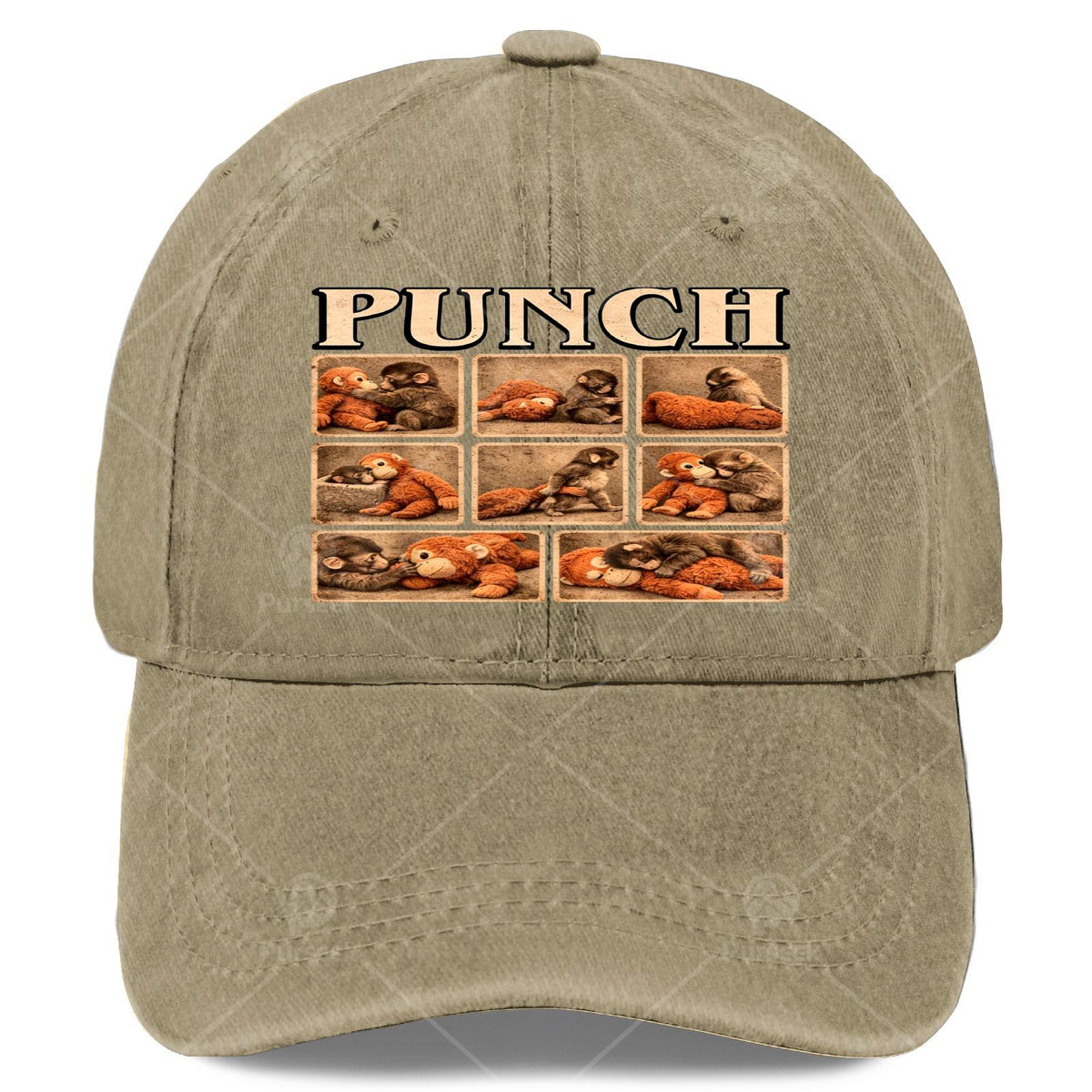 Retro Monkey Print Baseball - Suitable for Christmas Gifts, Games, 4th of - Lightweight Full-Body Monkey Hat with Iconic Mokey, Unisex Casual for Themed Events and Casual Attire