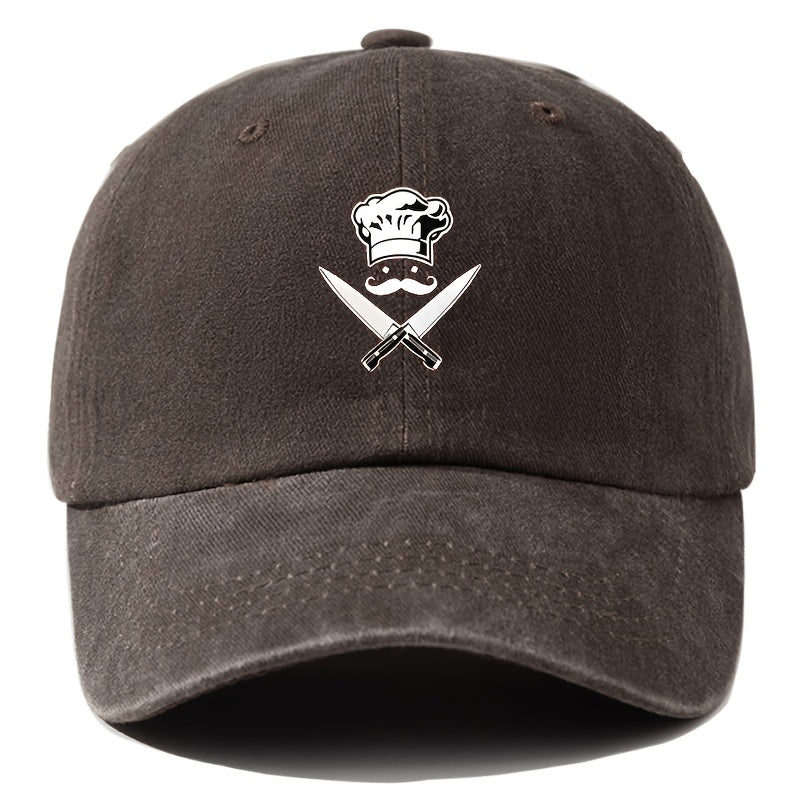 Men'S Baseball Cap Unisex Cartoon Print Adjustable Fashion Versatile Duckbill Hat Suitable for Outdoor Camping, Hiking, Fishing
