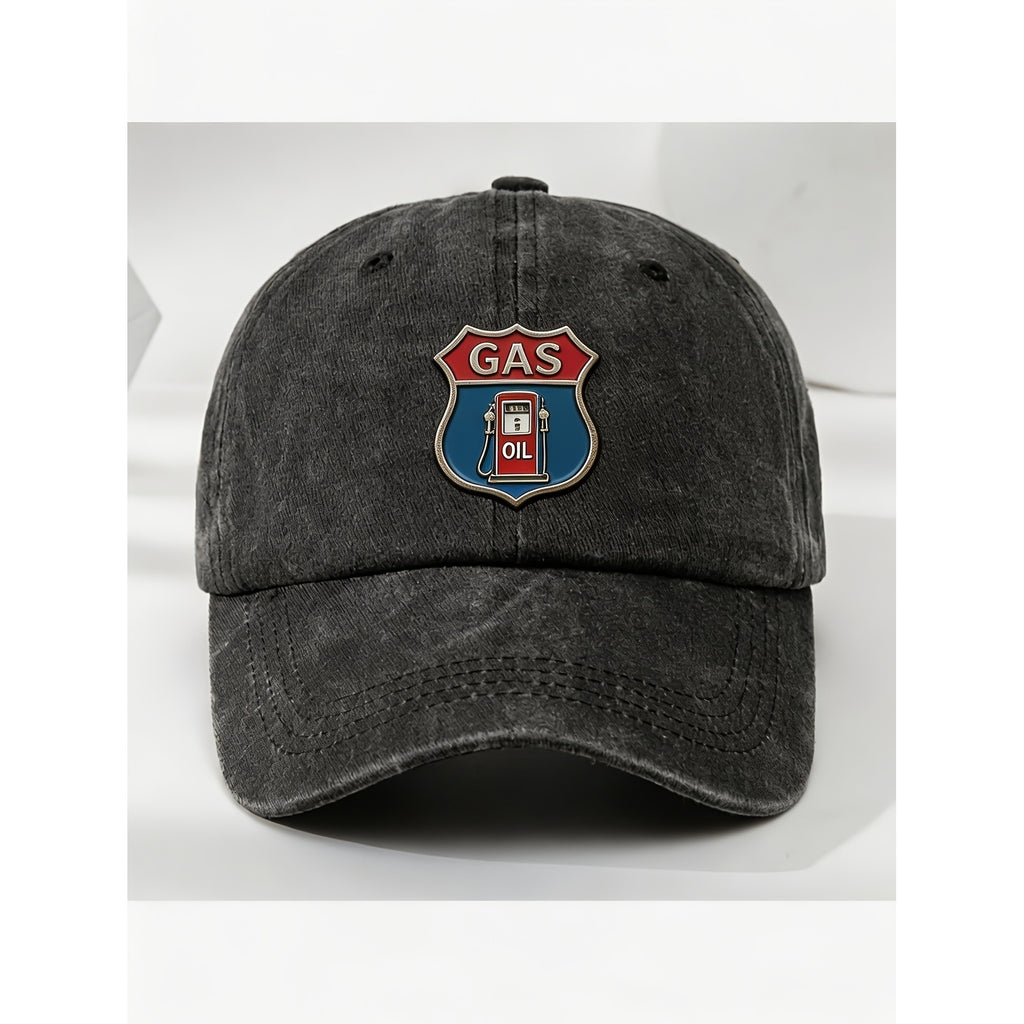 Vintage Gas Station Oil Patch Baseball Cap for Men And Women Retro Casual Streetwear Hat Anniversary Gift