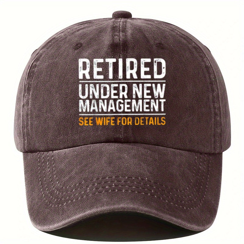 Vintage Washed Printed Baseball Cap, with Synthetic Gemstone Details, Unisex, Adjustable Size