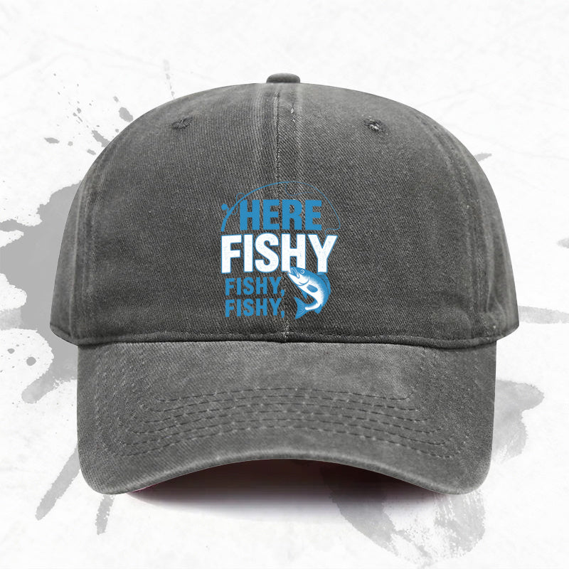1P 1pc, Adjustable Baseball Cap with "fish" Design, Lightweight Printed Women's Hat, "fish" Trendy Men's Cap, an Ideal Gift for Weddings, Parties, and Birthdays.